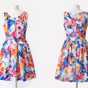 Tyler Boe Vibrant Floral Mini Dress